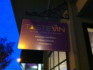 TasteVin sign